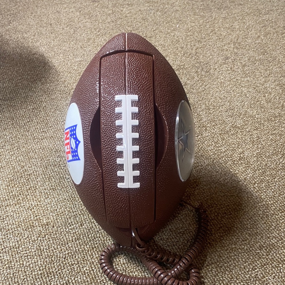 Vintage Dallas Cowboys Football Shaped Phone